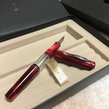 Vintage Stipula Vedo Rubino Piston Filler Fountain Pen F Nib Italy Deadstock