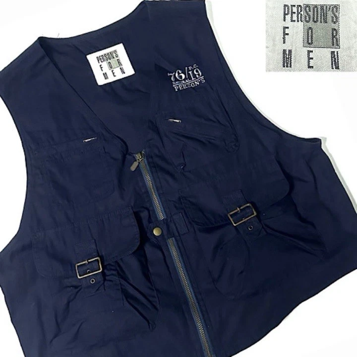 1990s PERSON'S Vintage Hunting & Fishing Vest archive designers vintage