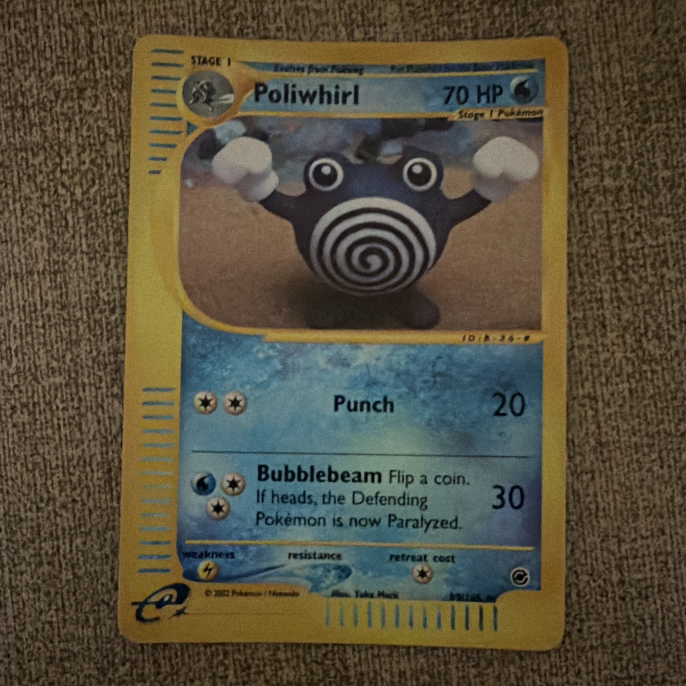 Nintendo Pokémon TCG Poliwhirl 84/165 Expedition Reverse Holo Uncommon 2002 70HP