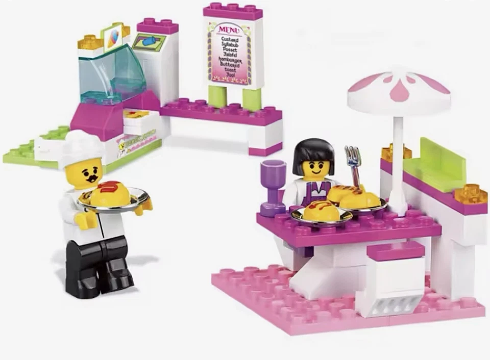 Sluban 102 PIEZAS SNACK FOOD TRUCH Furgoneta BLOQUES DE CONSTRUCCIÓN CONJUNTO DE LADRILLOS HÁGALO USTED MISMO Modelo JUGUETE NUEVO Foto 3 de 4