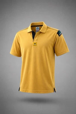 Adidas Equipment Vintage EQT Polo Shirt • Senfgelb Retro T-Shirt • Gr. L (D5) - Bild 1 von 4