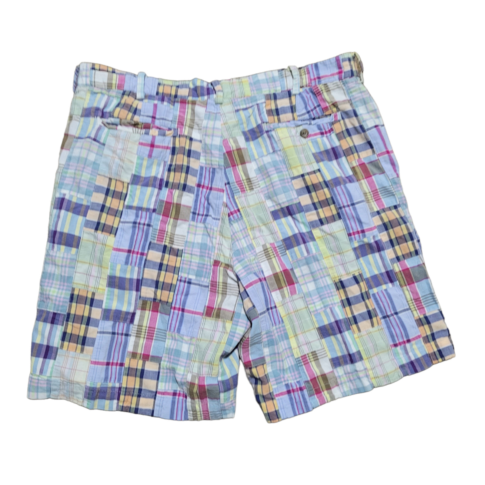 .Crew Patchwork Shorts 38 Men Multicolor Madras C… - image 13