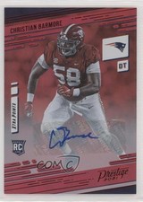 2021 Prestige Xtra Points Premium Red Signatures Christian Barmore #251 Auto 0m0