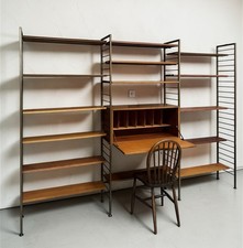 STAPLES TEAK LADDERAX MID CENTURY RETRO C1960s SUPERIOR QUALITY THREE BAY