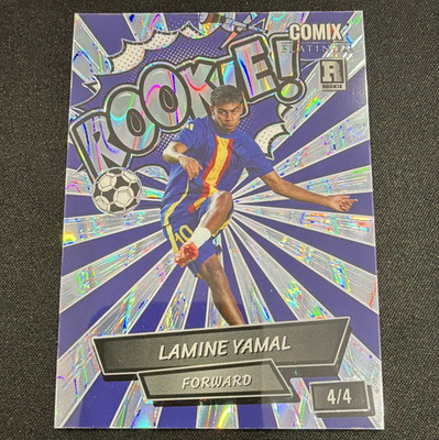 Wild Card 2024 Lamine Yamal Comix Barcelona Red Pulsar Foil /4 #ACBR-LY3