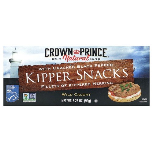 Kipper Snacks with Cracked Black Pepper, 3.25 oz (92 g)