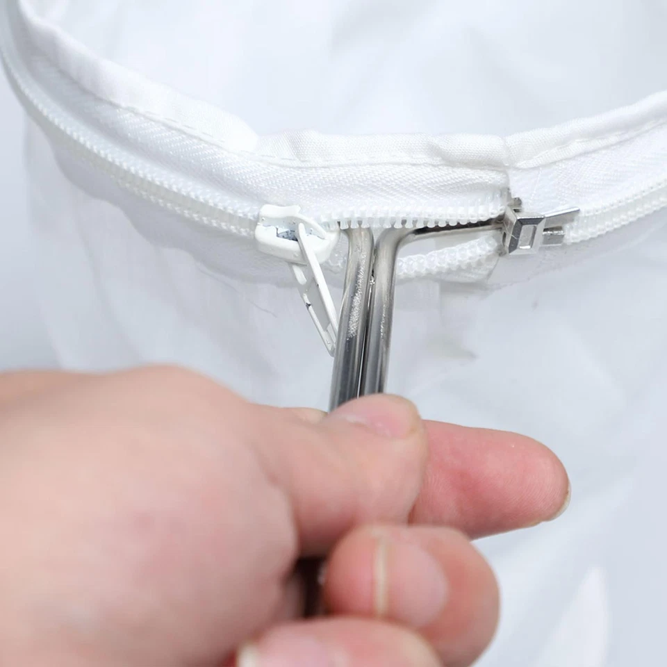 Bolsa de calcetín filtro colador paño de té café mango de acero inoxidable 5" Foto 4 de 4