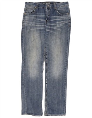 BKE Herren Tyler Straight Jeans W34 L32 blau Baumwolle CG03