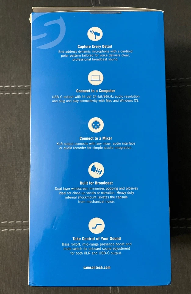 Samson Q9U XLR/USB Dynamic Broadcast Microphone + Desk Microphone Stand + Mic... - Image 4 of 4