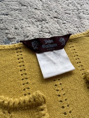 John Galliano 90s Vintage Cashmere Cardigan Size S/M made in