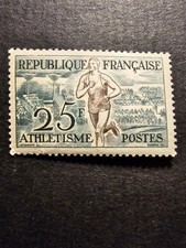 FRANCE TIMBRE JEUX OLYMPIQUES D'HELSINKI SPORTS N°961 NEUF ** MNH 1953