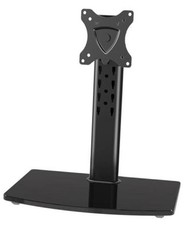Single Monitor Stand Fits Max 32 inch Screen, Free-Standing Computer Black