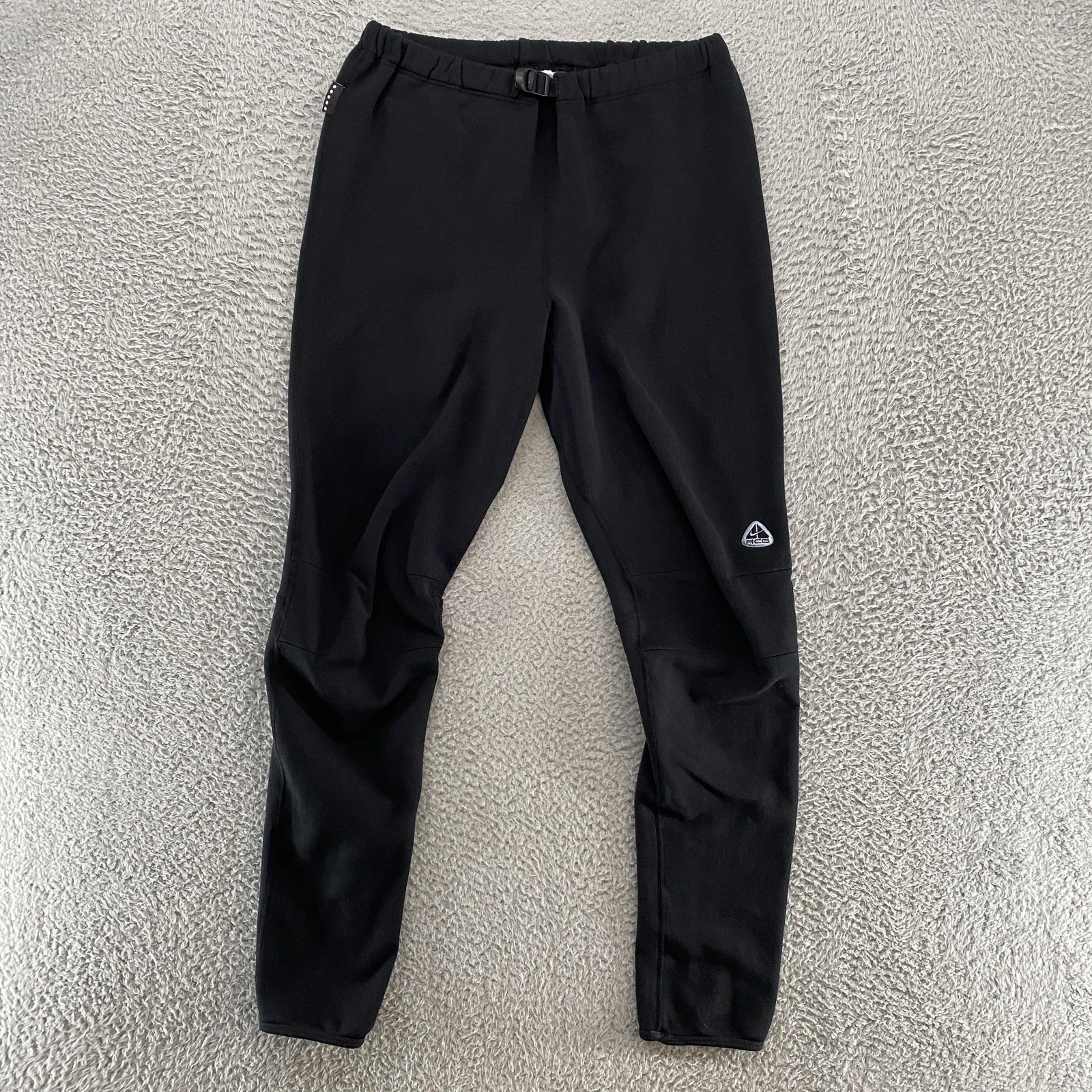 Nike ACG Thermal Layer 2 Pants Mens Medium Black Polartec Fleece Base Layer