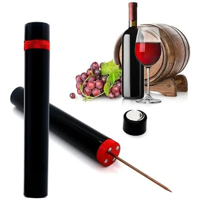 #ad Air Pressure Pump Wine Bottle Opener Portable Pin Stainless Steel Cork Remover $8.00