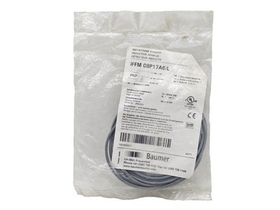 SEALED Baumer Electric IFFM 08P17A6/L Inductive Proximity Switch, IFFM08P17A6L