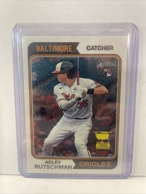 2023 Topps Heritage #7 Adley Rutschman Chrome Base #/999