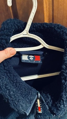 Jacket Coat AAPE by A Bathing Ape Plaid Logo full-Zip Mens MEDIUM Tommy Hilfiger image 7