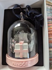 PANDORA limited edition 2019 HOLIDAY Christmas Tree ORNAMENT  BLUE Charm BEAD