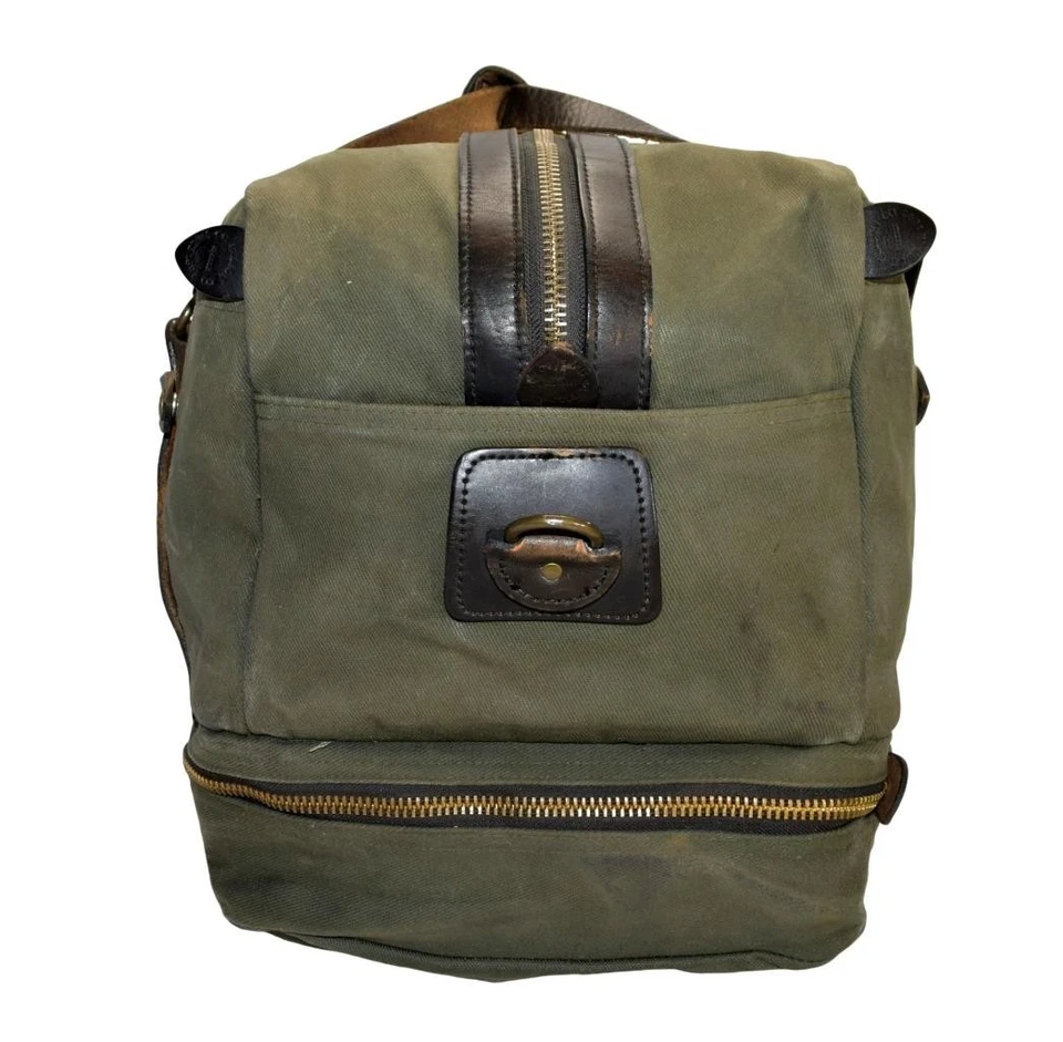 Filson Mid OUTFITTER Rugged Twill Duffle Bag Otter Green 236 Old Stock Talon Era - Image 4 of 4