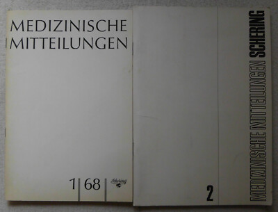 2 x Schering, Medizinische Mitteilungen - 1. Heft, März 1968 / 2. Heft,