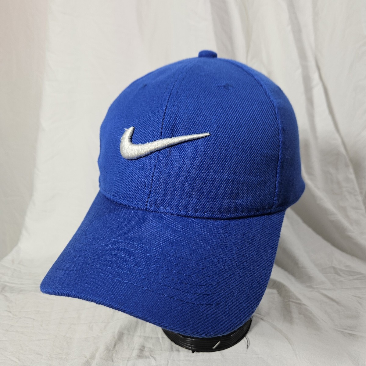 Nike Hat Cap Strap Back Royal Blue White Swoosh Logo Adjustable