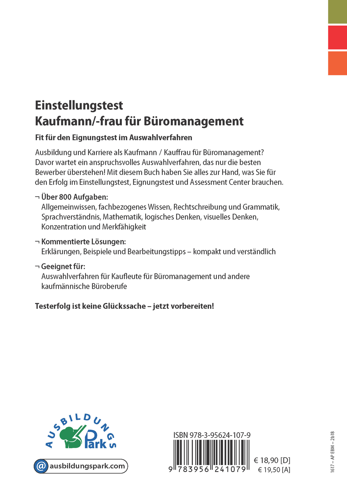 Thumbnail - Kurt Guth; Marcus Mery / Einstellungstest Kaufmann / Kauffrau Für