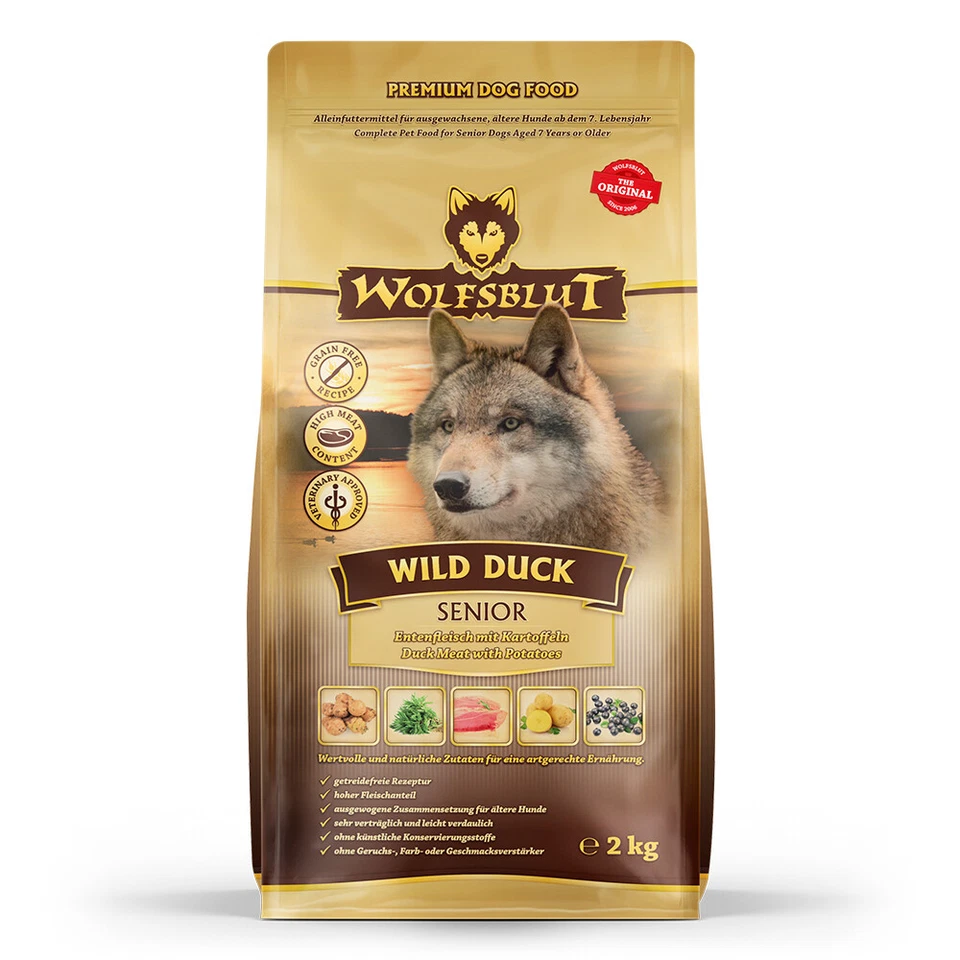 Wolfsblut - Wild Duck Senior - 2 kg - Hundefutter - Bild 2 von 4