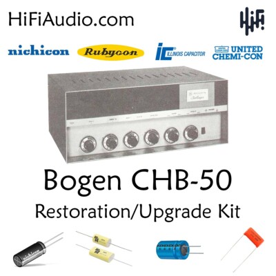 Bogen CHB-50 capacitor restoration kit service recap rebuild