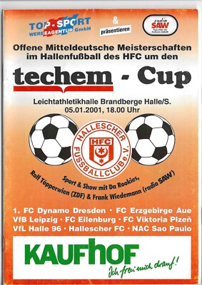 Programmheft HT  2001 Dynamo Dresden HFC VfB Leipzig Erzgebirge Aue VfL Halle