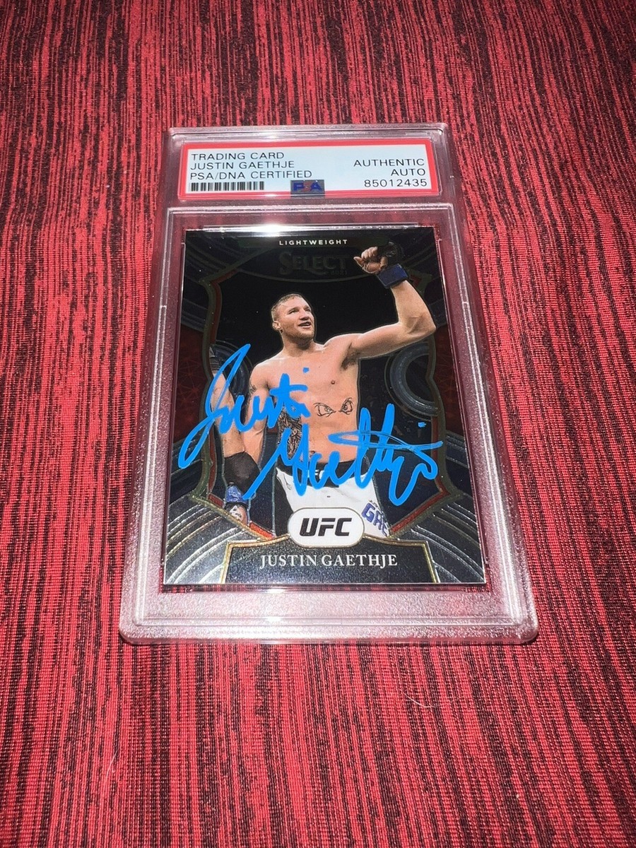 UFC　ジャスティン　ゲイジー　Justin Gaethje　サイン　シリアル Justin Gaethje Signed 2021 Panini Select Concourse UFC Trading