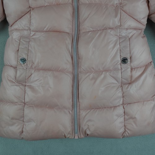 Michael Kors Jacket Girls 5 Pink Puffer Coat Sherpa Quilted - Picture 6 of 24