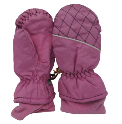 Girls Pink 3M Thinsulate Igloos Insulated 40 Gram Diamond Mittens Size 4-7