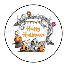 HAPPY HALLOWEEN ENVELOPE SEALS LABELS STICKERS PARTY FAVORS