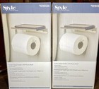 Style Selections Chrome Toilet Tissue Holders with Phone Shelf!