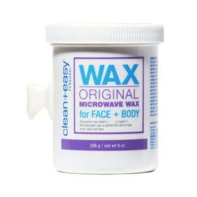 Clean + Easy Original Microwave Wax for Face & Body, 8 oz / 226 g
