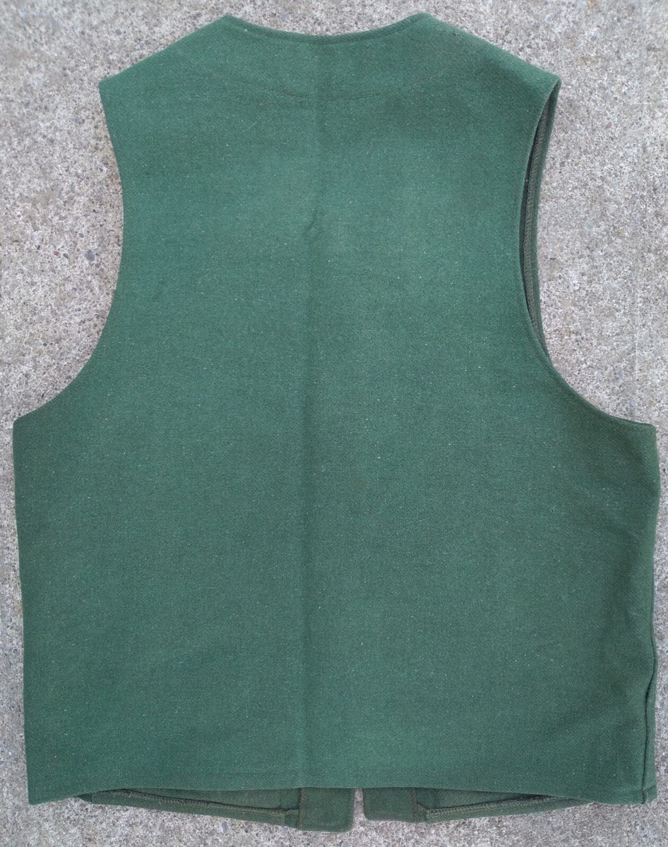 1920〜40's vintage solide wool vest BK 1920's 30's 40's Speakeasy Style~ Men's Wool Vest Pinstripes