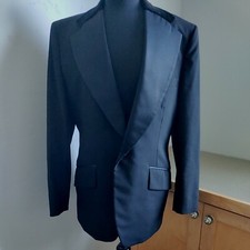 MEN'S BLACK TUXEDO JACKET PALM BEACH FORMAL Union Made 42L PROM WEDDING TUX