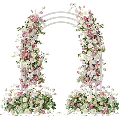 Cornice arco matrimonio sfondo decorativo cornice floreale fai da te supporto palloncino - Foto 2 di 12