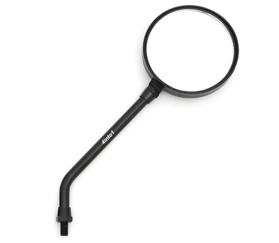 Universal Black Round Motorcycle Mirror - 10MM Honda Kawasaki Suzuki