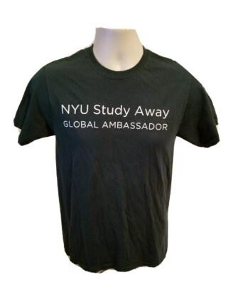 New York University NYU Study Away Global Ambassador Adult Small Green TShirt
