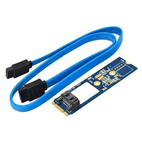 PCB+Metal M.2 to SATA Adapter M.2 KEY B-M SATA 7PIN Adapter For WinXP