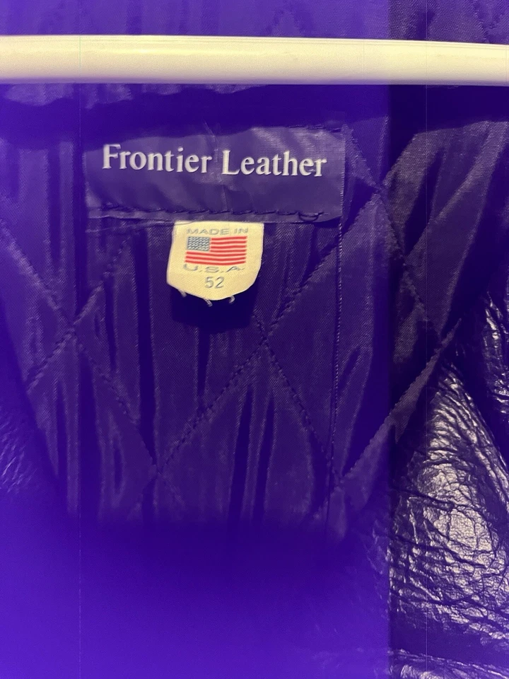 vintage frontier leather, size 54 jacket - Image 3 of 4
