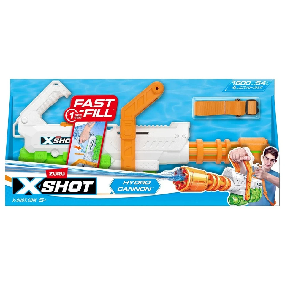 Zuru XShot Fast Fill Hydro Cannon Water Blaster NEW