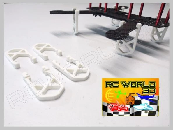 QUADCOPTER LANDING FEET SET 3D PRINTED WHITE PLA FITS*250-280-300 FRAME - Image 2 of 4