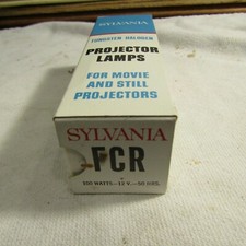 Vintage Sylvania FCR Projector Projection Lamp Bulb 100W 12v NOS