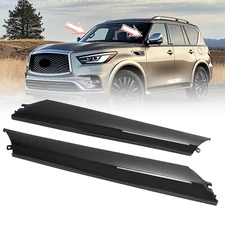 For Infiniti QX56 QX80 Nissan Armada 11-22 Windshield Trim Pillar Molding 2Pcs