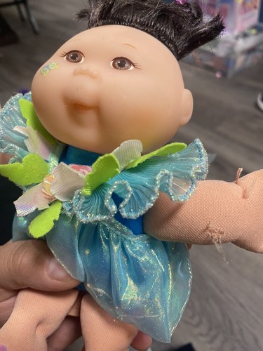 1995 Cabbage Patch Kids Butterfly Garden Fairy Wings Blue Eyed Blonde Doll CPK - Picture 2 of 5