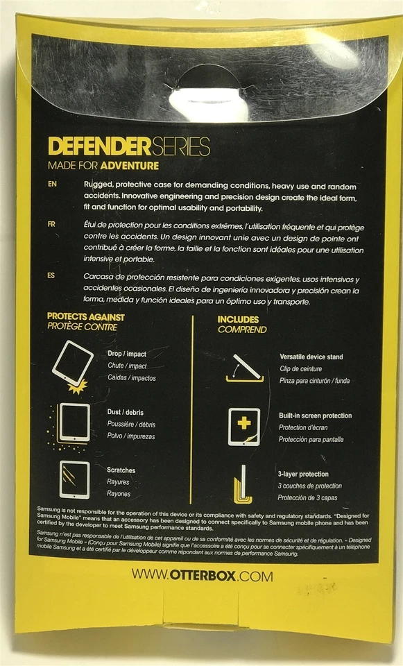 Otterbox 77-31657 Defender Case for the Samsung Galaxy Tab 3 7-inch Screen,Black - Image 2 of 4