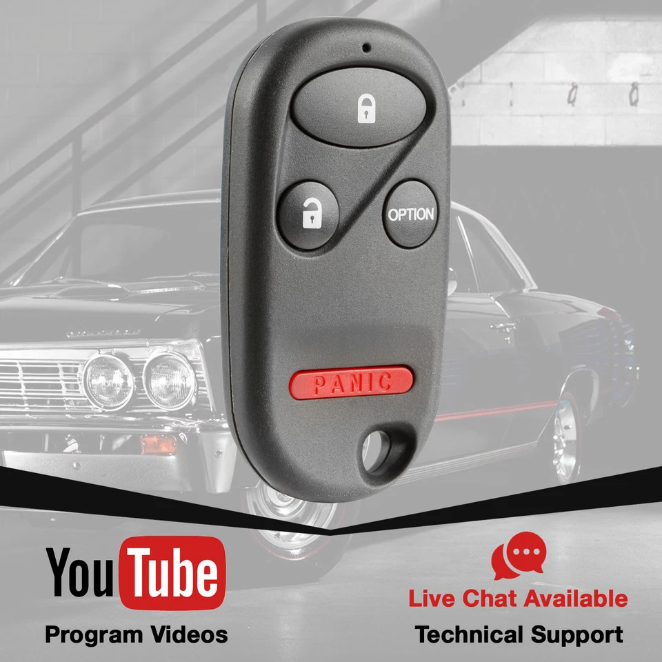 For 1997 1998 1999 2000 2001 Honda CR-V Prelude Keyless Car Remote Key Fob - Image 3 of 4