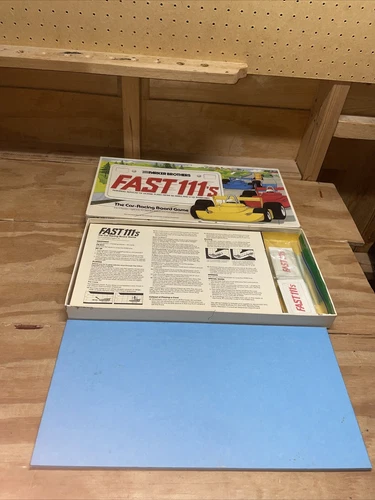 VINTAGE 1981 PARKER BROTHERS FAST 111'S CAR-RACING BOARD GAME 100% COMPLETE
